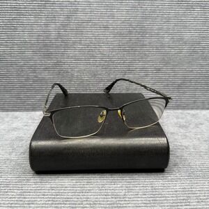 POLICE VPLC01K Titanium Eyeglasses Frames Black Silver 54-17-145 Men's Square